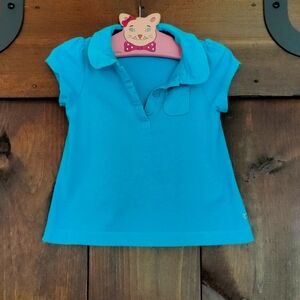 Oshkosh B'gosh, size 3T Blue Polo Short Sleeve Shirt
